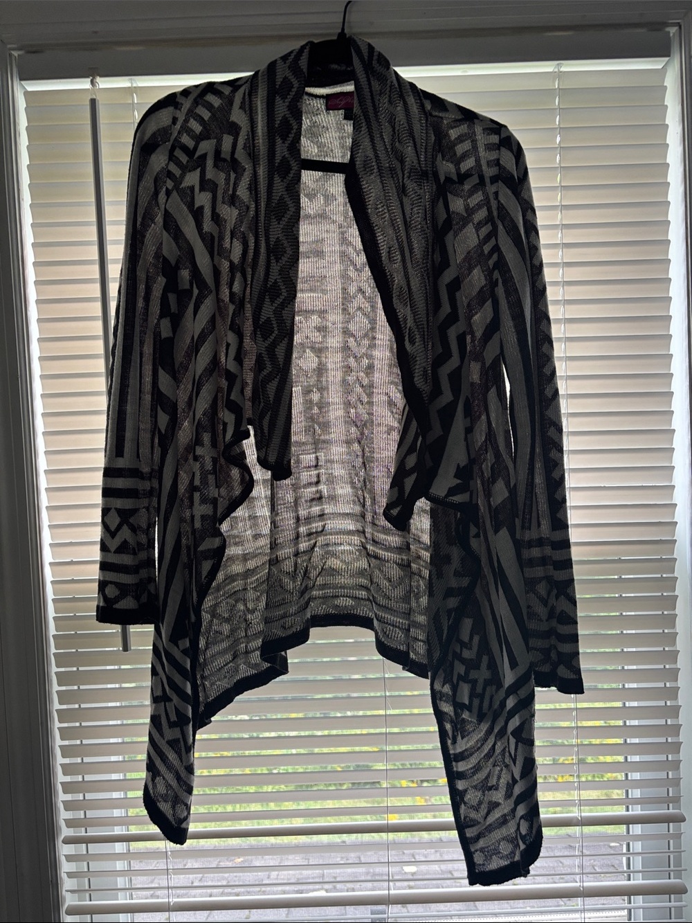 Printed cardigan